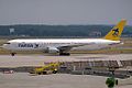 Boeing 767-3Y0 de TAESA (XA-SKY) en el Aeropuerto de Fráncfort del Meno.