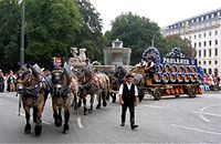 Paulaner en el Oktoberfest.