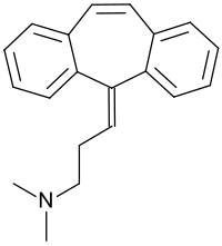 Estructura química de la ciclobenzaprina.