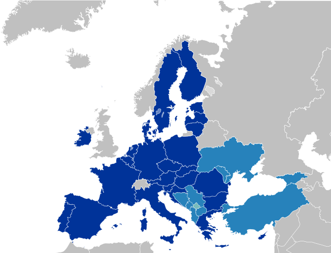 File:EU-candidate countries map.svg