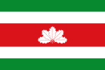 Flag of Boyacá Department (oak leaves)