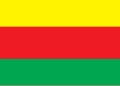 PYD flag, used as the temporarily flag of Syrian Kurdistan from c. 2012-2013