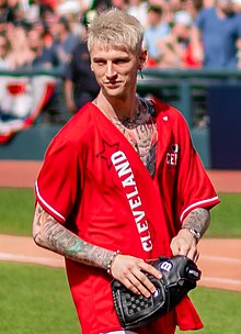 Baker at the 2019 All-Star Legends & Celebrity Softball Game at Progressive Field in Cleveland