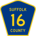 County Route 16 marker