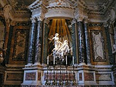 Capilla Cornaro de la Iglesia de Santa María de la Victoria de Roma, con el Éxtasis de Santa Teresa de Bernini (1647-1652)