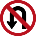 No right U-turn