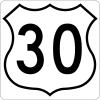 US 30 route marker