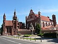 Image 71St. Anne's Church and the church of the Bernardine Monastery in Vilnius. Two examples of Gothic architecture. (from Grand Duchy of Lithuania)