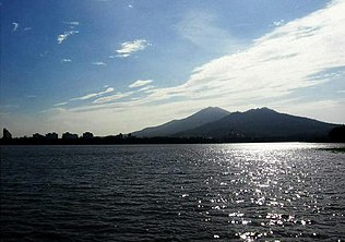 Xuanwulake with Purple Mountain in the distance