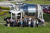 Shuttle-Centaur booster on display at Glenn Research Center