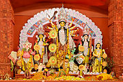 A traditional Durga idol