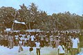 Image 22A demonstration (Muzhaahira) in Fua Mulaku in support of the government, 1981. (from History of the Maldives)