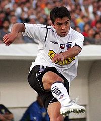 Gonzalo Fierro, durante la final del Torneo de Clausura 2006 chileno, entre Colo-Colo y Audax Italiano