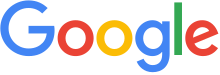 Each letter of "Google" is colored (from left to right) in blue, red, yellow, blue, green, and red.