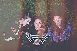 Haim in Los Angeles, March 2012 (from left to right: Alana, Este and Danielle)