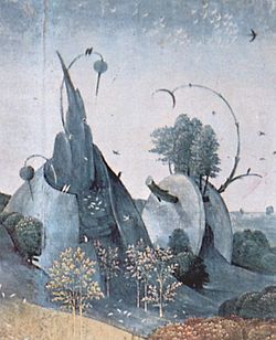 A section from Hieronymus Bosch's The Garden of Earthly Delights.