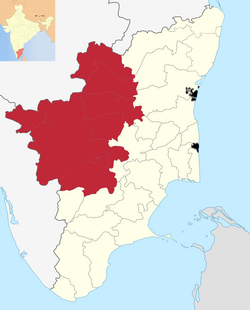 Kongu Nadu region within Tamil Nadu