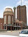 The Paramount Theatre, Waubonsee Community College building, and Leland Tower