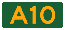 AUS Alphanumeric Route A10.svg