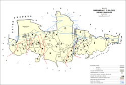 Map of Barhara block