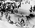 Image 24Striking teamsters armed with pipes battle police in the streets during the Minneapolis Teamsters Strike of 1934.