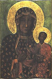 Icon of the Most Holy Theotokos "Of Czestochowa" (Black Madonna).