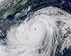 Typhoon Mangkhut approaching the Philippines on September 14