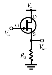 File:N-channel JFET source follower.svg