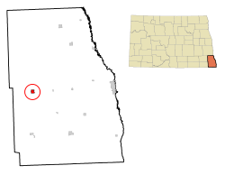 Location of Wyndmere, North Dakota