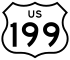 US 199 shield in California