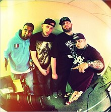 Esoteric (second to left) with other AOTP members.