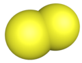 二硫分子填充模型