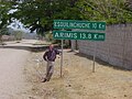 Sign on the road to Esquilinchuche