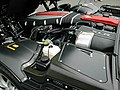 The engine bay of the Mercedes-Benz SLR McLaren