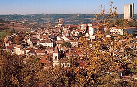 A general view of Montcuq