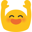 File:Noto Emoji KitKat 1f64c.svg