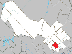 Location within Mékinac RCM.