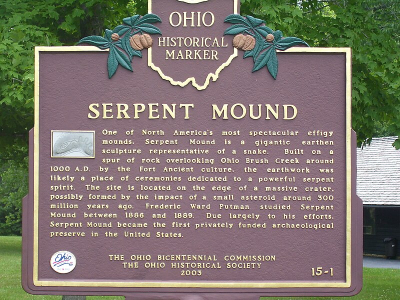 File:Serpent Mound Plaque.jpg