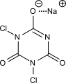 File:Sodium dichloroisocyanurate structure.svg