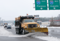 Image 19A snow plow in South Carolina. The upstate and mountainous region of the state receives the most measurable snowfall. (from South Carolina)