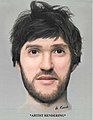 Reconstrucción facial de una víctima (previamente) sin identificar, conocida como NN #1; pruebas de ADN hechas en 2021 confirmaron que se trata de Gerald (Jerry) Lombard.