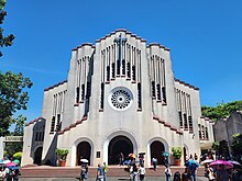 The Facade of the National Shrine of Our Mother of Perpetual Help, Baclaran, Parañaque, Philippines.