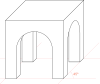 Oblique projection (cabinet)