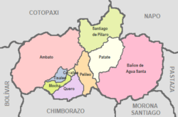 Cantons of Tungurahua Province