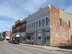 Buildings in downtown Columbus Grove