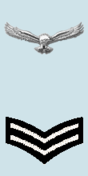 Shoulder Rank Patch of the Corporal of the Indian Air Force