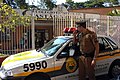 Policeman on service of School Patrol of Military Police of Parana.