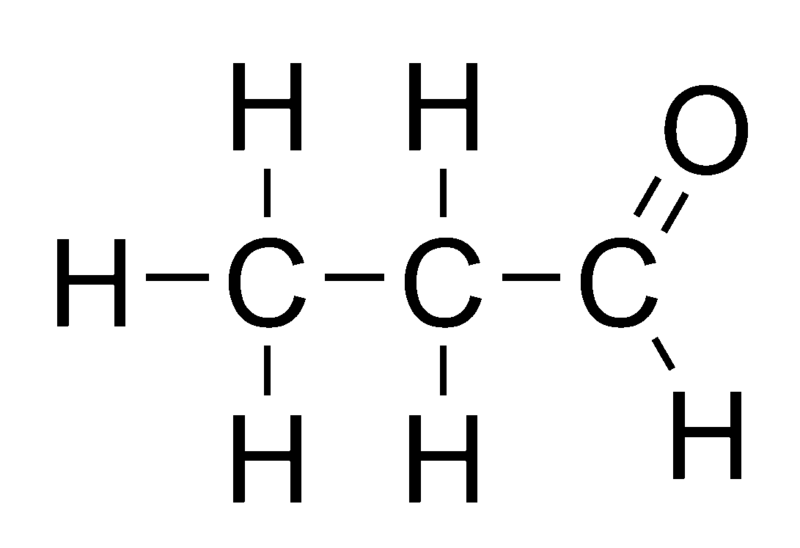 Archivo:Propionaldehyde flat structure.png