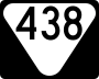 State Route 438 marker