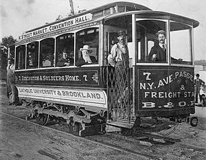 A Washington, D.C., street car, c. 1890